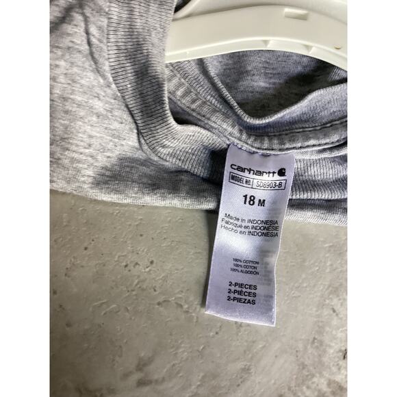 Carhartt Baby Boys Stillwater Construction Long Sleeve Graphic T-Shirt Size 18M - Picture 3 of 3